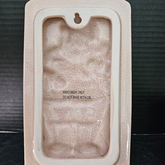 Vintage Debco Stoneware Christmas Baking Dish Featuring Santa Framed In Holly - Picture 4 of 12